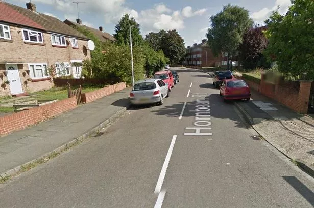 Weapon-wielding trio stole money from Hayes home before being chased out of another property on the SAME road